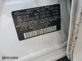 2007 Hyundai Azera SE with VIN KMHFC46F67A155849, listed as a Copart auction lot 73035374 with 140,508 mi miles and Salvage Title. Bid and sale history available at carsss.com. Image 16.