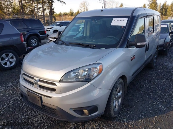 2015 Ram ProMaster City Cargo Van Tradesman SLT with VIN ZFBERFBT9F6A68959, listed as a IAAI auction lot 41384983 with 141,257 mi miles. Bid and sale history available at carsss.com. Image 2.