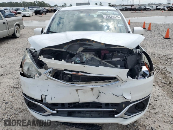 2017 Mitsubishi Mirage ES with VIN ML32A3HJ9HH021899, listed as a Copart auction lot 55824015 with 99,247 mi miles and Salvage title. Bid and sale history available at DreamBid. Image 5.