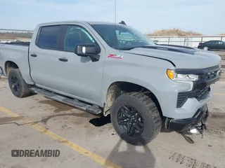 2024 Chevrolet Silverado 1500 LT Trail Boss with VIN 3GCUDFE83RG314063, listed as a IAAI auction lot 41824385 with 14,164 mi miles and . Bid and sale history available at DreamBid. Image 1.