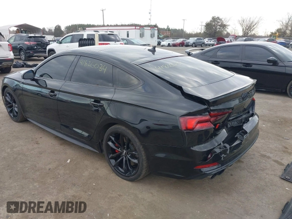 2018 Audi S5 Sportback Prestige z VIN WAUC4CF52JA051630, wystawiony jako IAAI lot #41826034 z przebiegiem 81 246 mil mil oraz . Historia ofert i sprzedaży dostępna na DreamBid. Obrazek 3.