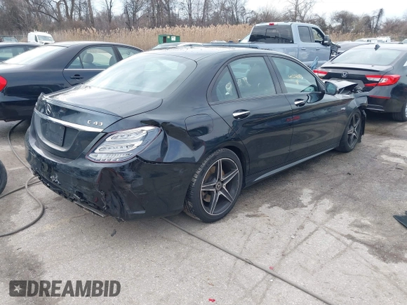 2018 Mercedes-Benz C 43 AMG with VIN 55SWF6EB9JU248383, listed as a IAAI auction lot 41226587 with 125,676 mi miles and . Bid and sale history available at carsss.com. Image 4.