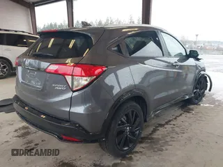 2022 Honda HR-V Sport with VIN 3CZRU6H18NM739546, listed as a IAAI auction lot 41777948 with 25,176 mi miles. Bid and sale history available at carsss.com. Image 4.