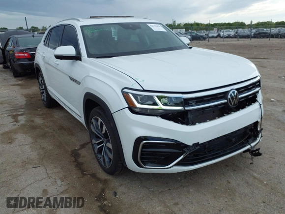 2023 Volkswagen Atlas SEL Premium R-Line z VIN 1V2FE2CA8PC221736, wystawiony jako IAAI lot #42155629 z przebiegiem 54 394 mil mil oraz . Historia ofert i sprzedaży dostępna na DreamBid. Obrazek 1.