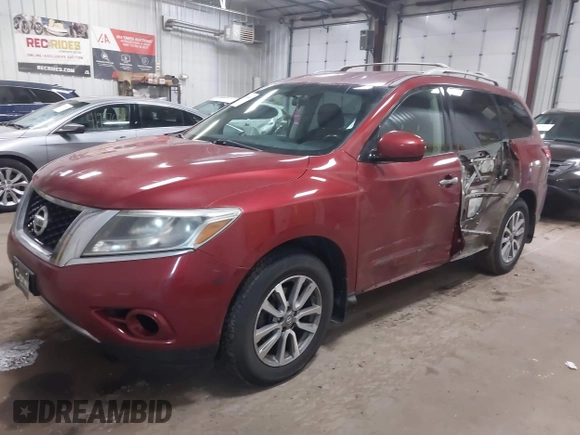 2013 Nissan Pathfinder SL with VIN 5N1AR2MM5DC619891, listed as a IAAI auction lot 41976881 with 186,032 mi miles and . Bid and sale history available at DreamBid. Image 2.