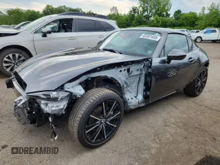2024 Mazda MX-5 Miata Grand Touring with VIN JM1NDAM72R0607246, listed as a Copart auction lot 65081485 with 5,771 mi miles and Salvage title. Bid and sale history available at DreamBid. Image 1.