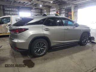 2020 Lexus RX with VIN 2T2YGMDAXLC052315, listed as a Copart auction lot 72288402 with 37,836 mi miles. Bid and sale history available at carsss.com. Image 3.