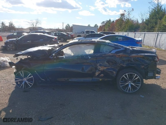2017 Infiniti Q60 Sport with VIN JN1EV7EL3HM551579, listed as a IAAI auction lot 41075919 with 1 mi miles. Bid and sale history available at carsss.com. Image 13.