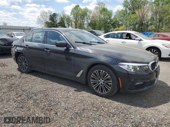 2018 BMW 5 Series 530i xDrive with VIN WBAJA7C56JWA71638, listed as a Copart auction lot 53943275 with 113,076 mi miles and Salvage Title. Bid and sale history available at carsss.com. Image 4.