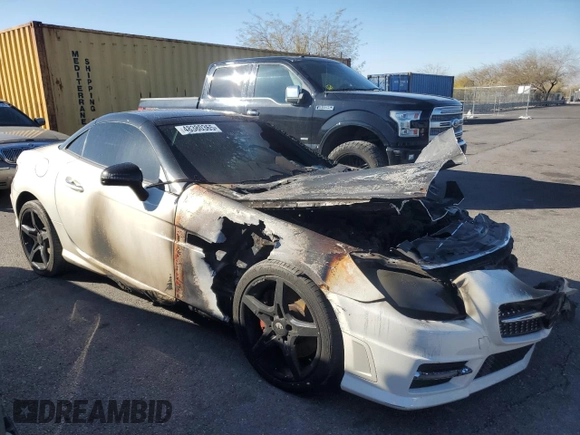 2016 Mercedes-Benz SLK 350 with VIN WDDPK5HA3GF125431, listed as a Copart auction lot 48380365 with Not provided miles and Salvage title. Bid and sale history available at DreamBid. Image 4.