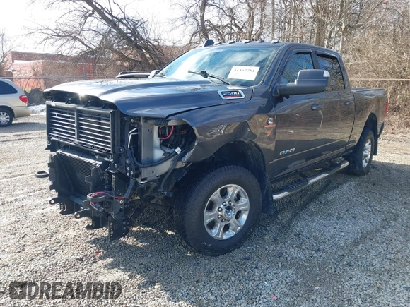 2021 Ram 2500 Big Horn with VIN 3C6UR5DL2MG594298, listed as a IAAI auction lot 41467781 with 53,487 mi miles. Bid and sale history available at carsss.com. Image 21.