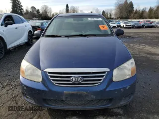 2007 Kia Spectra EX with VIN KNAFE122975464589, listed as a Copart auction lot 43562685 with 233,296 mi miles and Salvage Title. Bid and sale history available at carsss.com. Image 5.