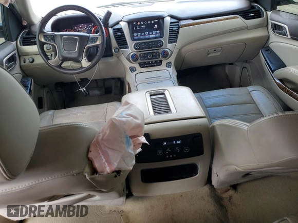2016 GMC Yukon Denali with VIN 1GKS1CKJ4GR180185, listed as a Copart auction lot 47815835 with 197,506 mi miles and Salvage Title. Bid and sale history available at DreamBid. Image 8.