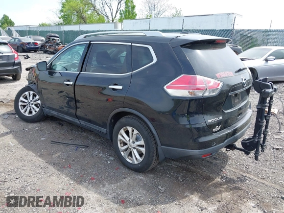 2015 Nissan Rogue SL with VIN 5N1AT2MV4FC854201, listed as a IAAI auction lot 42127639 with 146,760 mi miles and . Bid and sale history available at carsss.com. Image 3.