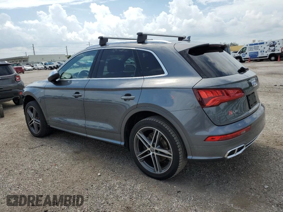 2018 Audi SQ5 Premium Plus with VIN WA1A4AFY9J2213637, listed as a Copart auction lot 66158564 with 63,717 mi miles and Salvage Title. Bid and sale history available at DreamBid. Image 2.