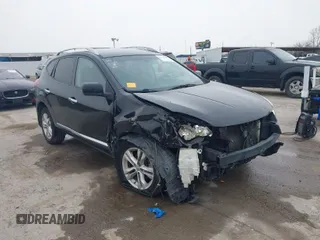 2013 Nissan Rogue S with VIN JN8AS5MT6DW009969, listed as a IAAI auction lot 41747420 with 157,864 mi miles. Bid and sale history available at carsss.com. Image 1.