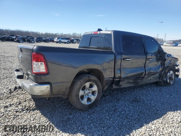2019 Ram 1500 Big Horn/Lone Star with VIN 1C6RRFFG9KN805156, listed as a Copart auction lot 47454455 with 191,482 mi miles and Salvage Title. Bid and sale history available at carsss.com. Image 3.