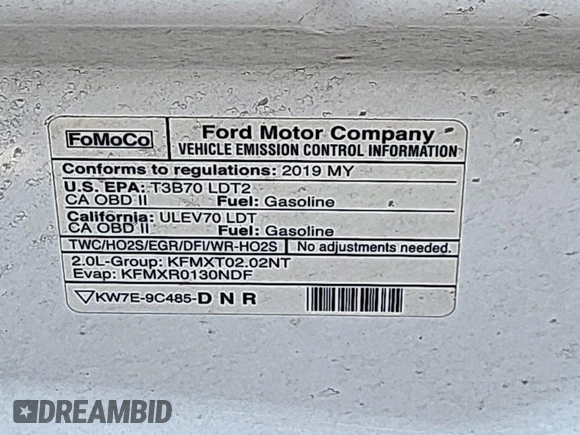 2019 Ford Transit Connect XL with VIN NM0LS7E21K1392264, listed as a IAAI auction lot 42666481 with 113,009 mi miles and . Bid and sale history available at DreamBid. Image 4.
