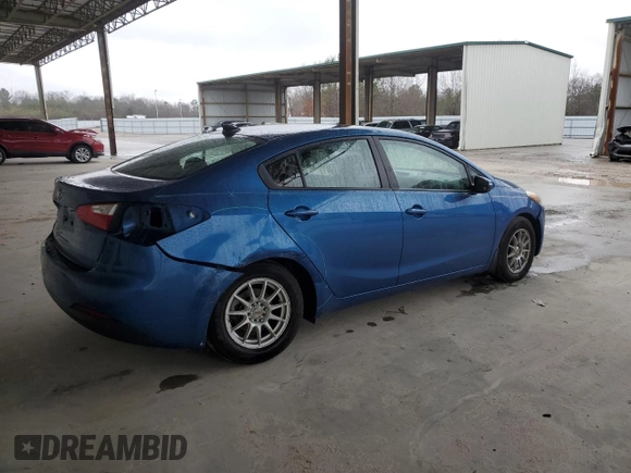 2015 Kia Forte LX with VIN KNAFX4A6XF5258860, listed as a Copart auction lot 44387555 with 119,241 mi miles and Salvage Title. Bid and sale history available at carsss.com. Image 3.