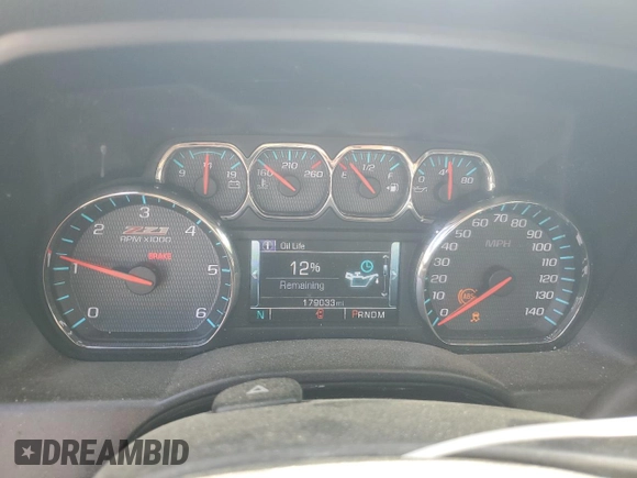 2015 Chevrolet Silverado 1500 LT with VIN 3GCUKREC4FG235301, listed as a Copart auction lot 51747915 with 179,033 mi miles and Salvage Title. Bid and sale history available at DreamBid. Image 9.