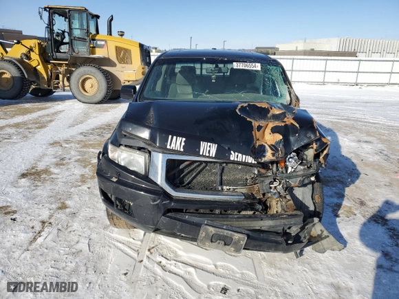 2011 Honda Ridgeline RTL with VIN 5FPYK1F55BB454780, listed as a Copart auction lot 37706554 with 0 mi miles and Salvage Title. Bid and sale history available at carsss.com. Image 5.