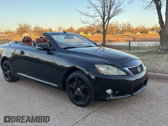 2011 Lexus IS 250 C z VIN JTHFF2C2XB2518852, wystawiony jako Copart lot #49009825 z przebiegiem 163 567 mil mil oraz Czysty tytuł • Clean title. Historia ofert i sprzedaży dostępna na DreamBid. Obrazek 1.