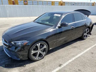 2024 Mercedes-Benz C 300 with VIN W1KAF4GB6RR208416, listed as a Copart auction lot 57173545 with 14,396 mi miles and Salvage title. Bid and sale history available at DreamBid. Image 1.