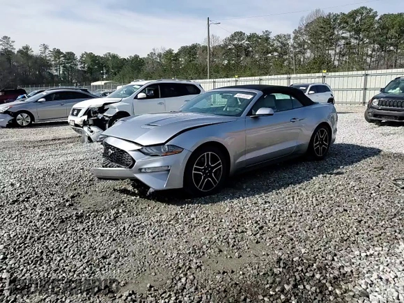2020 Ford Mustang EcoBoost with VIN 1FATP8UH9L5179675, listed as a Copart auction lot 48813335 with 91,168 mi miles and Salvage Title. Bid and sale history available at carsss.com. Image 14.
