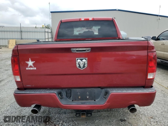 2012 Ram 1500 Express with VIN 1C6RD6KT0CS174186, listed as a Copart auction lot 59569725 with Not provided miles and Salvage title. Bid and sale history available at DreamBid. Image 6.