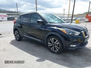 2019 Nissan Kicks S with VIN 3N1CP5CU9KL511266, listed as a IAAI auction lot 41881393 with 81,043 mi miles. Bid and sale history available at carsss.com. Image 1.