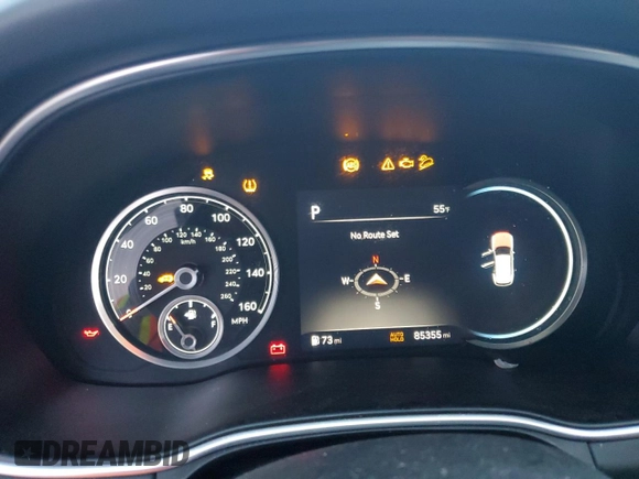 2021 Genesis GV80 with VIN KMUHBDSB9MU071244, listed as a Copart auction lot 88469095 with 85,355 mi miles and Salvage title. Bid and sale history available at DreamBid. Image 9.