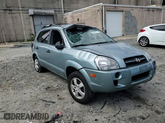2007 Hyundai Tucson GLS with VIN KM8JM12B27U493059, listed as a Copart auction lot 66892704 with 36,562 mi miles and Salvage Title. Bid and sale history available at carsss.com. Image 12.