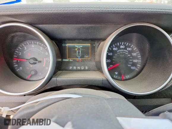2022 Ford Mustang EcoBoost with VIN 1FA6P8TH4N5146231, listed as a Copart auction lot 58855995 with 54,687 mi miles and Salvage title. Bid and sale history available at DreamBid. Image 9.