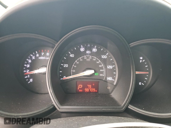 2013 Kia Rio LX with VIN KNADM4A39D6291023, listed as a Copart auction lot 69408964 with 98,709 mi miles and Salvage Title. Bid and sale history available at carsss.com. Image 9.