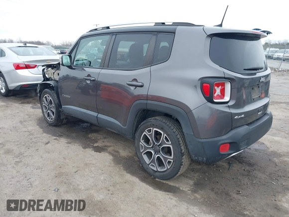 2018 Jeep Renegade Limited z VIN ZACCJBDB4JPH11505, wystawiony jako IAAI lot #41749500 z przebiegiem 75 494 mil mil oraz . Historia ofert i sprzedaży dostępna na DreamBid. Obrazek 3.