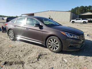 2017 Hyundai Sonata Sport with VIN 5NPE34AF7HH453456, listed as a Copart auction lot 54881225 with 102,590 mi miles and Salvage Title. Bid and sale history available at DreamBid. Image 4.