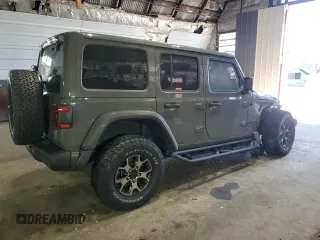 2020 Jeep Wrangler Unlimited Rubicon with VIN 1C4HJXFG2LW251956, listed as a Copart auction lot 54312505 with Not provided miles and Salvage title. Bid and sale history available at DreamBid. Image 3.
