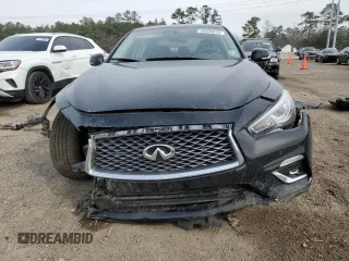 2023 Infiniti Q50 Luxe with VIN JN1EV7BP5PM510800, listed as a Copart auction lot 46805035 with 35,446 mi miles and Salvage Title. Bid and sale history available at DreamBid. Image 5.