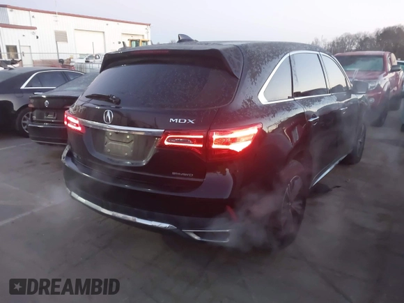 2017 Acura MDX with VIN 5J8YD4H37HL005849, listed as a IAAI auction lot 41261329 with 100,124 mi miles. Bid and sale history available at carsss.com. Image 4.