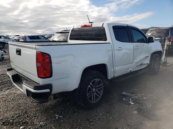 2020 Chevrolet Colorado 2WD Work Truck with VIN 1GCGSBEAXL1141727, listed as a Copart auction lot 81254924 with 90,645 mi miles and Salvage Title. Bid and sale history available at carsss.com. Image 3.