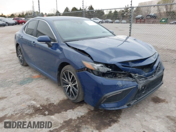 2023 Toyota Camry SE with VIN 4T1G11AK5PU161881, listed as a IAAI auction lot 41856376 with 46,276 mi miles. Bid and sale history available at carsss.com. Image 1.