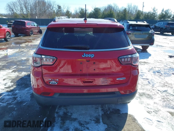 2018 Jeep Compass Altitude with VIN 3C4NJDBB0JT192615, listed as a IAAI auction lot 41633528 with 81,983 mi miles and . Bid and sale history available at carsss.com. Image 15.