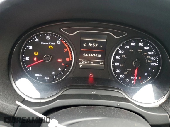 2016 Audi A3 1.8T Premium Plus with VIN WAUC7GFF5G1025801, listed as a Copart auction lot 46481825 with 120,932 mi miles and Clean Title. Bid and sale history available at carsss.com. Image 9.
