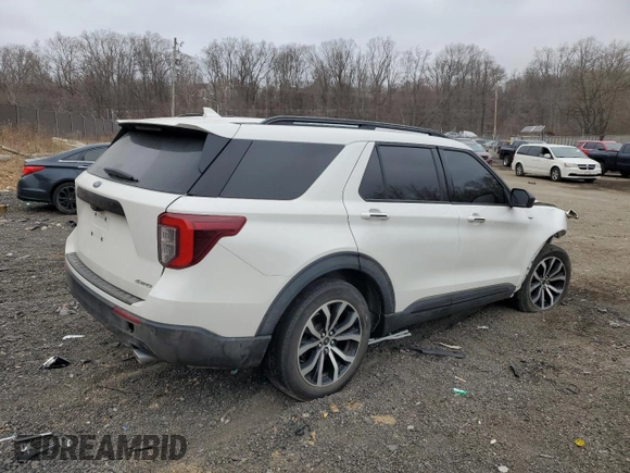 2022 Ford Explorer ST-Line с VIN 1FMSK8KH6NGB68014, выставлен на аукционе Copart как лот 57869785 с пробегом 69 076 миль миль и Списание • Salvage title. История ставок и продаж доступна на DreamBid. Изображение 3.