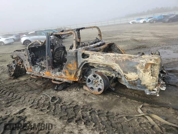 2022 Jeep Gladiator Texas Trail with VIN 1C6HJTAG7NL118461, listed as a Copart auction lot 82985514 with 0 mi miles and Non Repairable. Bid and sale history available at carsss.com. Image 2.