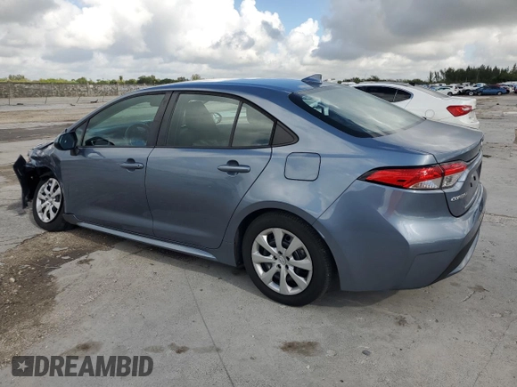 2022 Toyota Corolla LE with VIN 5YFEPMAE3NP366745, listed as a Copart auction lot 50605785 with 0 mi miles and Salvage Title. Bid and sale history available at carsss.com. Image 2.