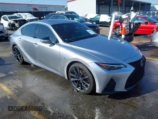 2022 Lexus IS 350 F Sport z VIN JTHGZ1B26N5053772, wystawiony jako IAAI lot #41966565 z przebiegiem 45 020 mil mil oraz . Historia ofert i sprzedaży dostępna na DreamBid. Obrazek 1.