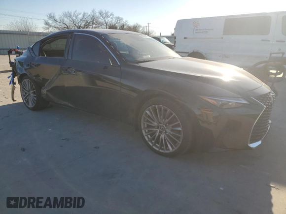 2024 Lexus IS 300 with VIN JTHDA1D2XR5128907, listed as a Copart auction lot 89364525 with 10,573 mi miles and Salvage title. Bid and sale history available at DreamBid. Image 4.