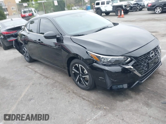 2025 Nissan Sentra SV with VIN 3N1AB8CV1SY243431, listed as a IAAI auction lot 41885210 with 1,325 mi miles and . Bid and sale history available at DreamBid. Image 1.