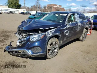 2019 Mercedes-Benz GLC with VIN WDC0G4KB5KV153037, listed as a Copart auction lot 50768415 with 52,018 mi miles and Salvage Title. Bid and sale history available at carsss.com. Image 1.